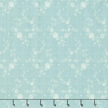 Blue Palisades - Roses Aqua Yardage