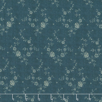 Blue Palisades - Roses Blue Yardage