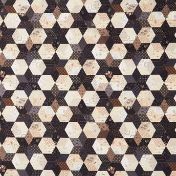 Black Sheep Cottons - Stars Cheater Black Yardage