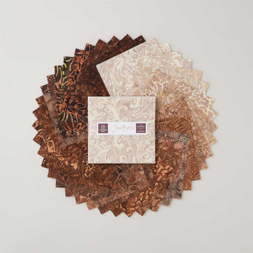 Java Batiks Coffee Charm Pack