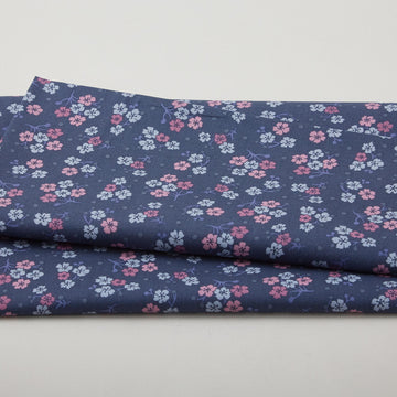 Carnaby Street - Little Branches Navy 2 Yard Cut