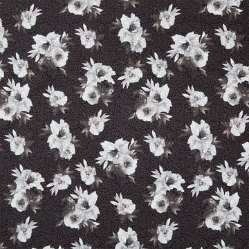 Moonlit Walk - Bouquets Black Yardage