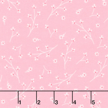 Kimberbell Basics Flannel - Pretty Petals Pink Yardage