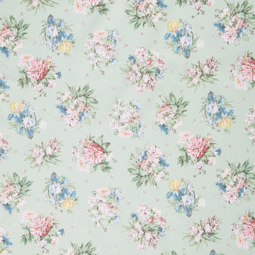 Terrace Blooms - Bouquets Green Yardage