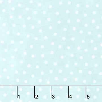 Snowtop Mountain Flannel - Dots Aqua Yardage
