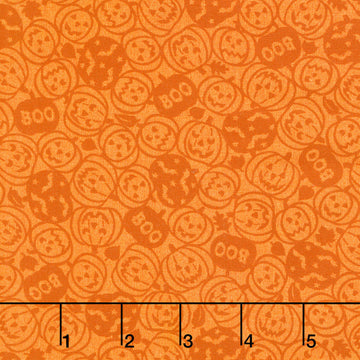Pumpkin Grove - Spooky Pumpkins Orange Yardage