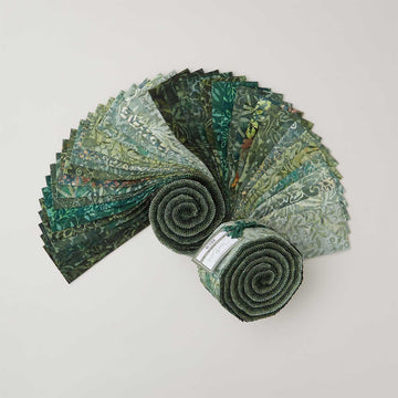 Java Batiks Forest Green Strips