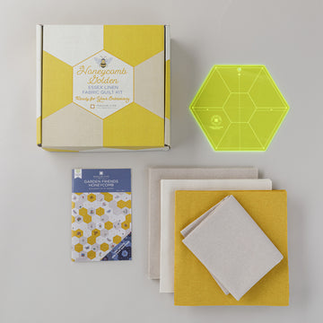 Honeycomb Golden Fabric Quilt Kit