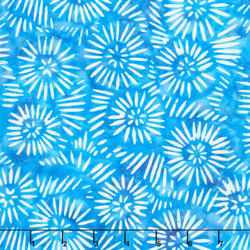 Jasmine Jewels - Daisy Turquoise Yardage