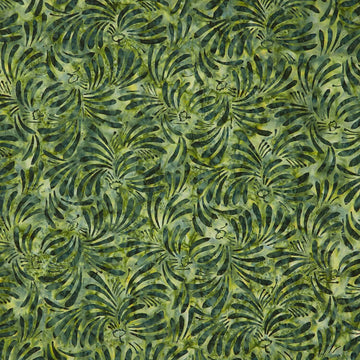 Jasmine Jewels - Fan Olive Yardage