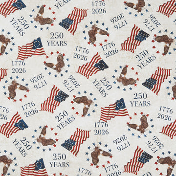 Stonehenge - America 250 - Toss Beige Multi Yardage