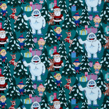 Rudolph the Red-Nosed Reindeer - Scene Light Spruce Yardage