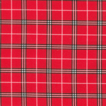 Rudolph the Red-Nosed Reindeer - Plaid Red Yardage