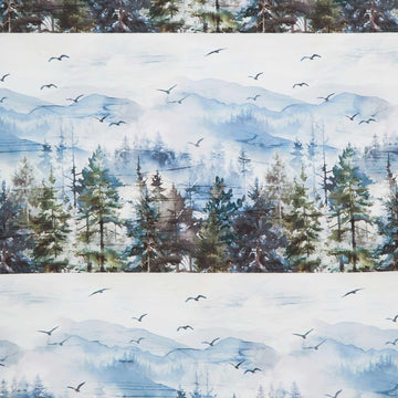 Altitude - Border Stripe Blue Multi Yardage