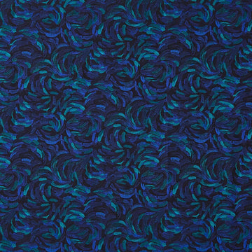 Starry Night - Brushstroke Dk Blue Multi Yardage