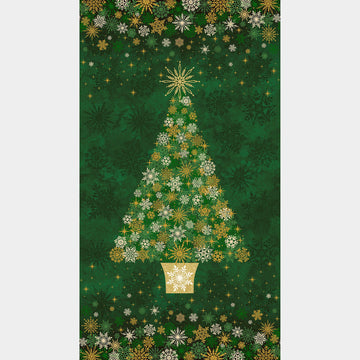 Shimmer - O' Christmas Tree - Christmas Tree Green Multi Metallic Panel