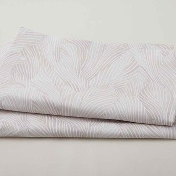 Earth Tone - Tonal Leaves Light Grey 108" Wide 3 Yard Cut