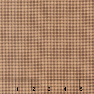 Cider Mill - Harvest Gingham Brown Yardage