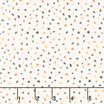 Midnight Masquerade - Confetti Toss Ecru Yardage