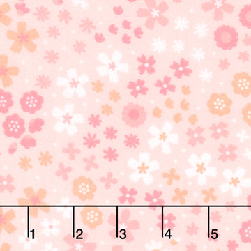 Cozy Cotton Flannels - Flowers Pink Yardage