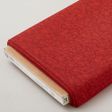 Ruby Fern - Crimson Flowers 8 Yard Bolt