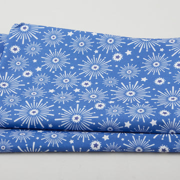 Summer Stars - Fireworks Blue 2 Yard Cut
