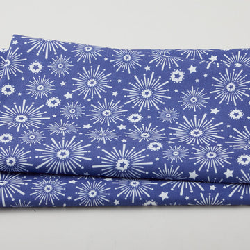 Summer Stars - Fireworks Navy 2 Yard Cut