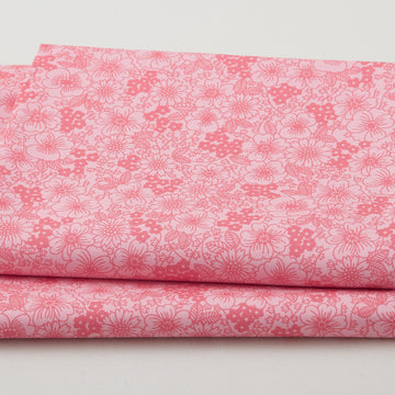 Fabric Market Favorites - Guava Packed Floral 2 Yard Cut