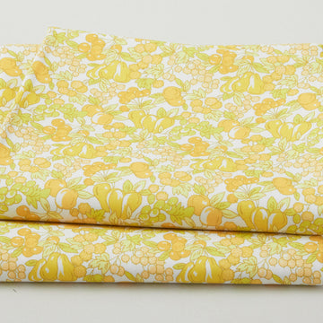 Fabric Market Favorites - Corn Yellow Fruits and Leaves 2 Yard Cut