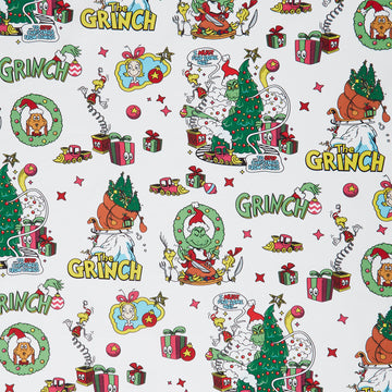 How the Grinch Stole Christmas - Grinch White Yardage