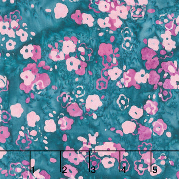 Artisan Batiks - Sweet Blossoms Small Flower Clusters Bouquet Yardage