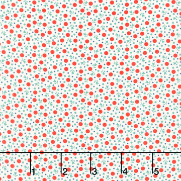 Darlene's Favorites - Scattered Tulips Red Yardage