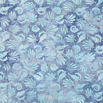 Artisan Batiks - Coastal Shells Silhouette Surf Yardage
