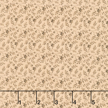 Love Mom - Delicate Branches Tan Yardage