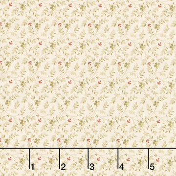 Love Mom - Delicate Branches Natural Yardage
