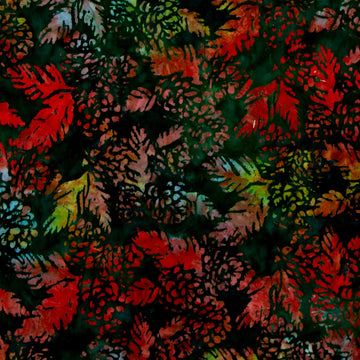 Christmas Cheer - Pine Cones Sprigs Holiday Yardage