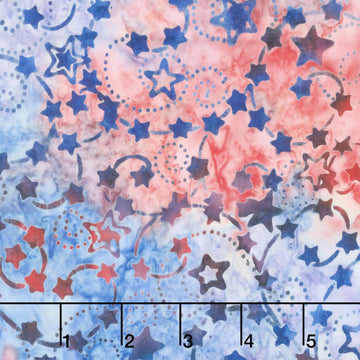 Artisan Batiks - Star Spangled Stars, Swirls Country Yardage