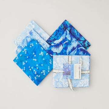 Poppy Skies Favorites Sky Digitally Printed Fat Quarter Bundle - 5 piece