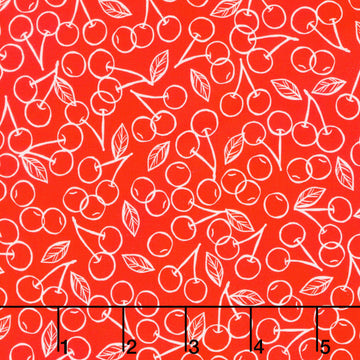 Garden Goodness - Cherry Linework Cherry Yardage
