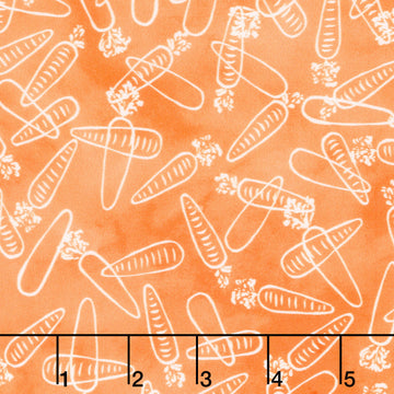 Garden Goodness - Carrot Linework Carrot Yardage