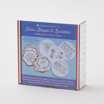 Missouri Star Patriotic Sparkler Peel & Stitch Design Pack