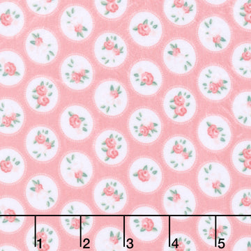 Cuddle® Prints - Cottage Rose Lane Windsor Seashell Digitally Printed Minky Yardage