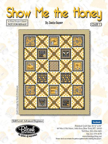 Show Me the Honey Quilt 1 Free Quilt Pattern