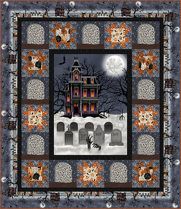 Spooky Night Quilt 1 Free Quilt Pattern by Heidi Pridemore