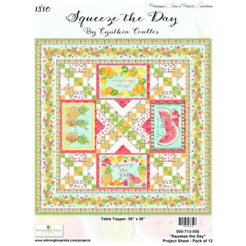 Squeeze the Day Table Topper Free Quilt Pattern