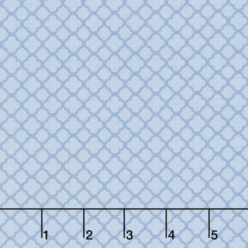 Beautiful Bowquets - Lattice Blue Yardage