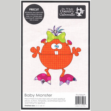 Baby Monster Precut Fused Appliqué Pack