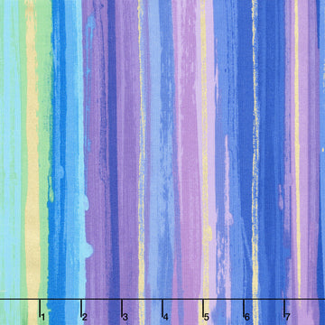 Evening Glow - Stripes Multi Metallic Yardage