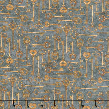 Dark Academia - Keys Black Yardage