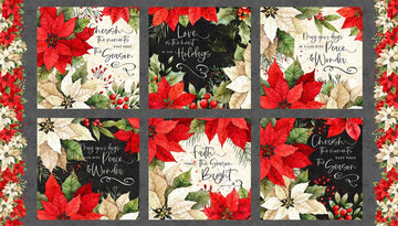 Poinsettia Radiance - Poinsettia Multi Craft Panel